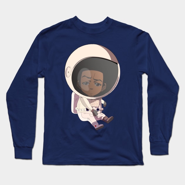 Huey Freeman Astronaut! Long Sleeve T-Shirt by emiliapapaya